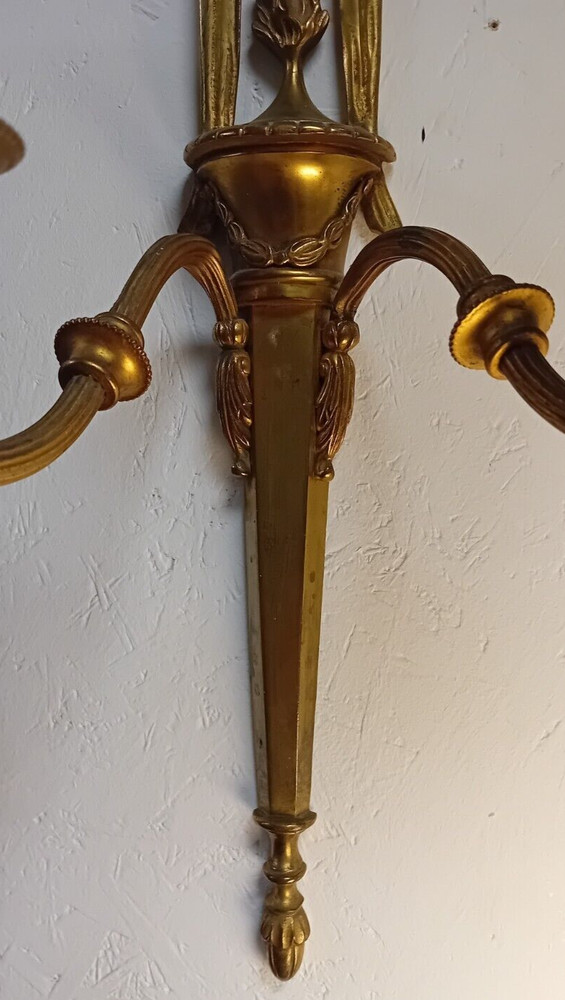 Early 20th Century Brass Wall Light