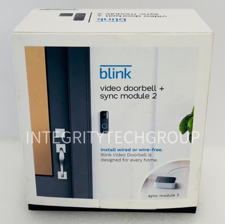 Blink Video Doorbell + Sync Module, New