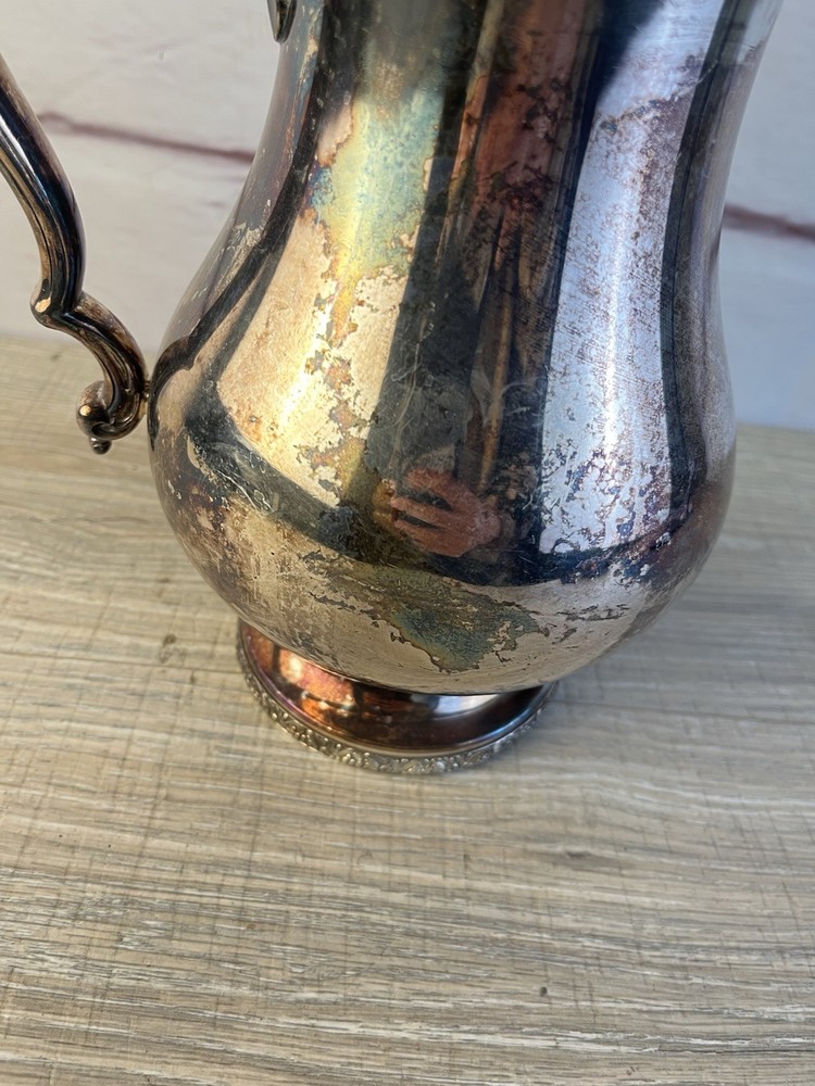 Melford Wallace Silver Pitcher Grape Edge Pattern M612 E.P.W.M