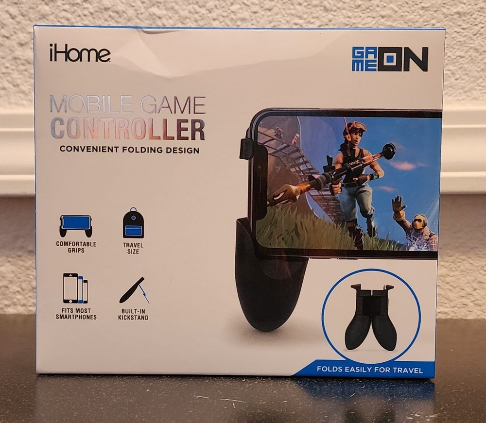 iHome Mobile Game Controller Universal Fit Kickstand Foldable Game On