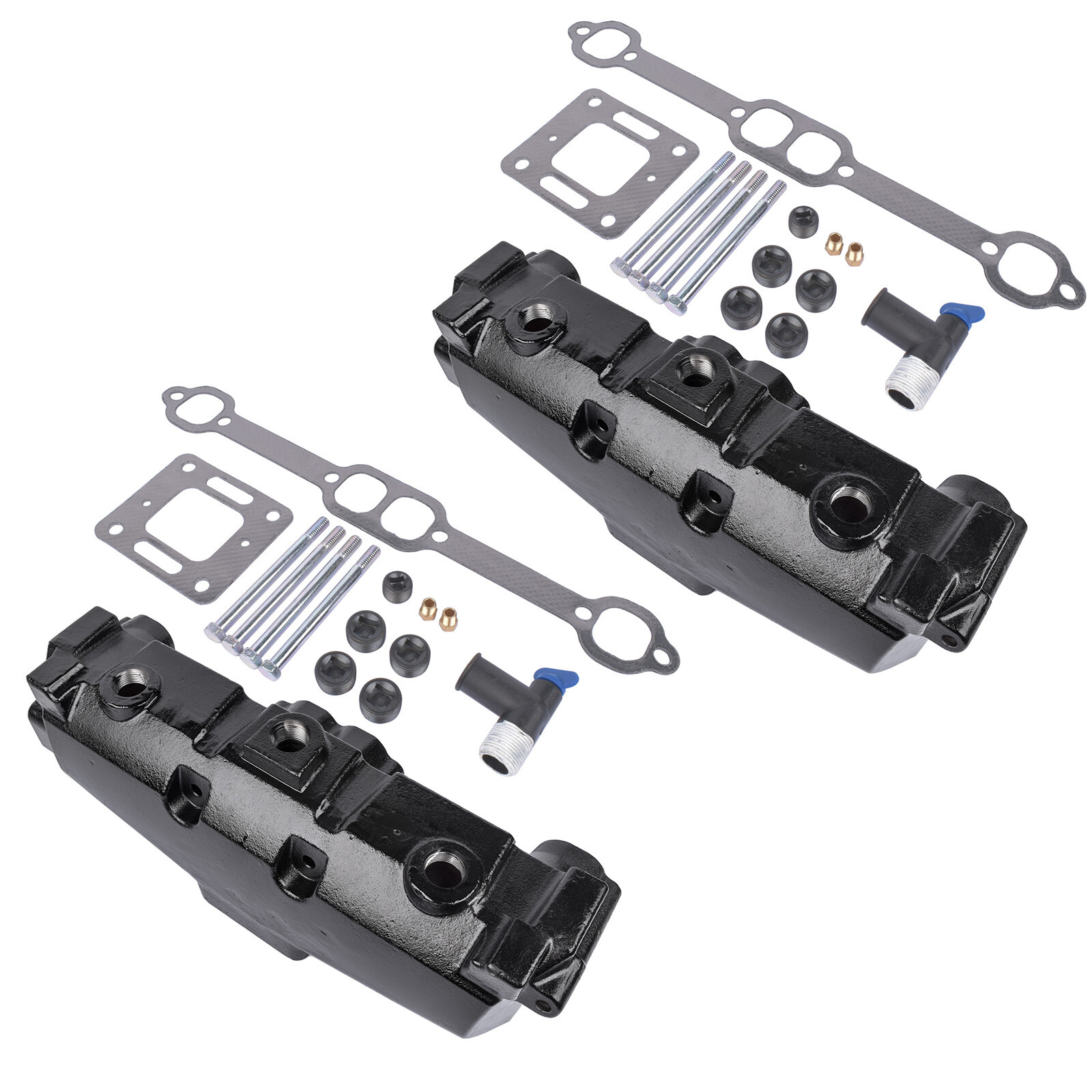 2Pcs Exhaust Manifold 860246Q11 for Mercruiser Marine 5.0 305 5.7 350 1983-2002