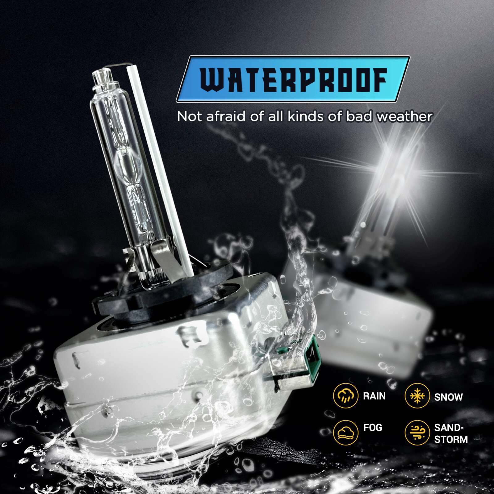 Innovited 2pcs D3S HID Bulbs OEM Headlight Direct Replacement 5000K 6000K 8000K