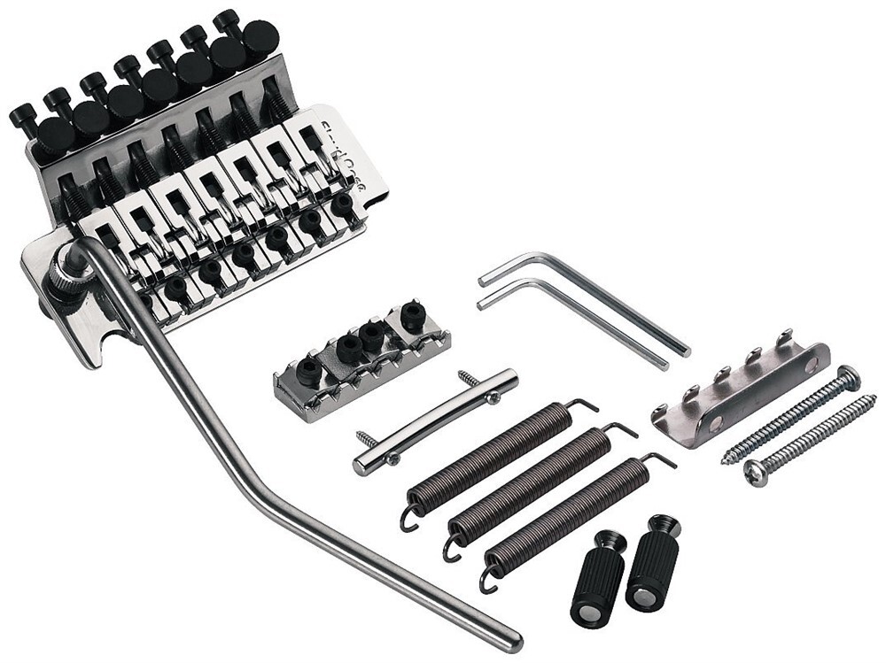 NEW - Floyd Rose Original 7-String Tremolo With Locking Nut, CHROME, FRTS100