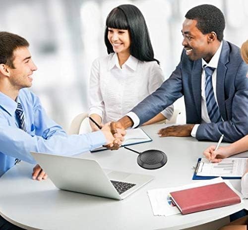 Conference USB Microphone, Computer Desktop Mic with LED Indicator, Plug & Play