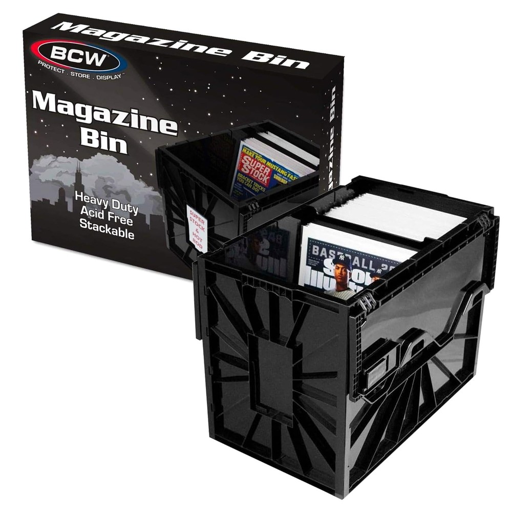 BCW Magazine Bin Single, Black