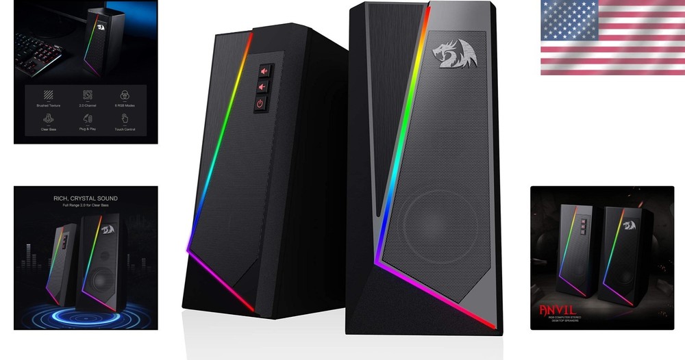GS520 Computer Speaker with Easy Volume Control