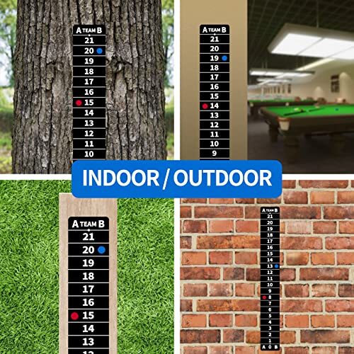 YOUXIFUN Cornhole Scoreboard with Magnetic, 2 Score Keppers Keep Track of