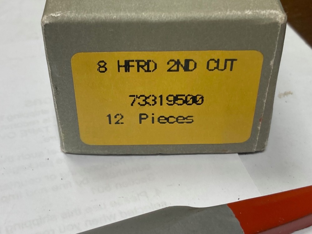 Simonds 73319500, Half Round, American-Pattern Double Cut, 8" File, Second Cut