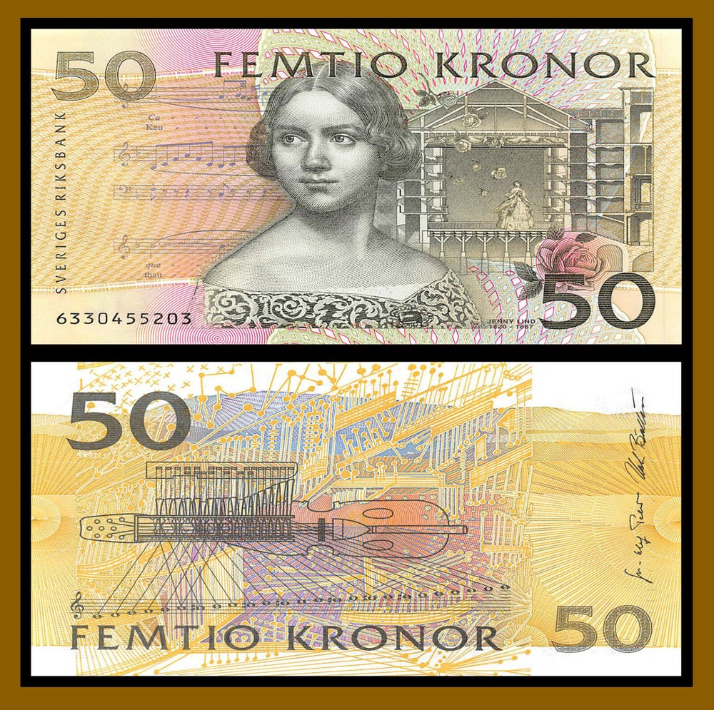 Sweden 50 Kronor, 1996 P-62a Au