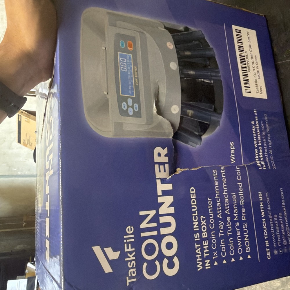 TaskFile XD-9005 Coin Counter With Wraps