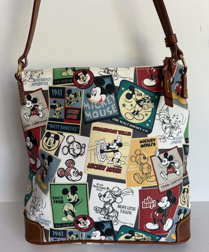 Disney Dooney & Bourke Mickey Through the Years 2016 Handbag Read Description