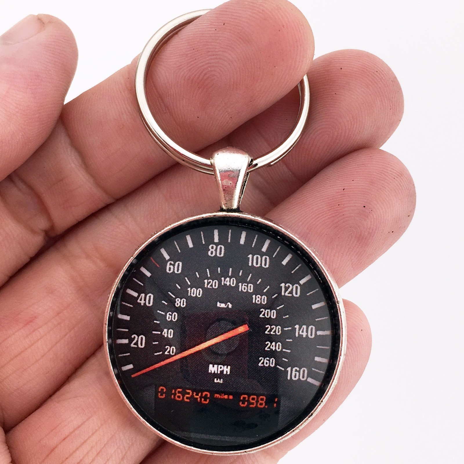 Vintage 1990's BMW M3 160 MPH Speedometer 1.2" Diameter Keychain