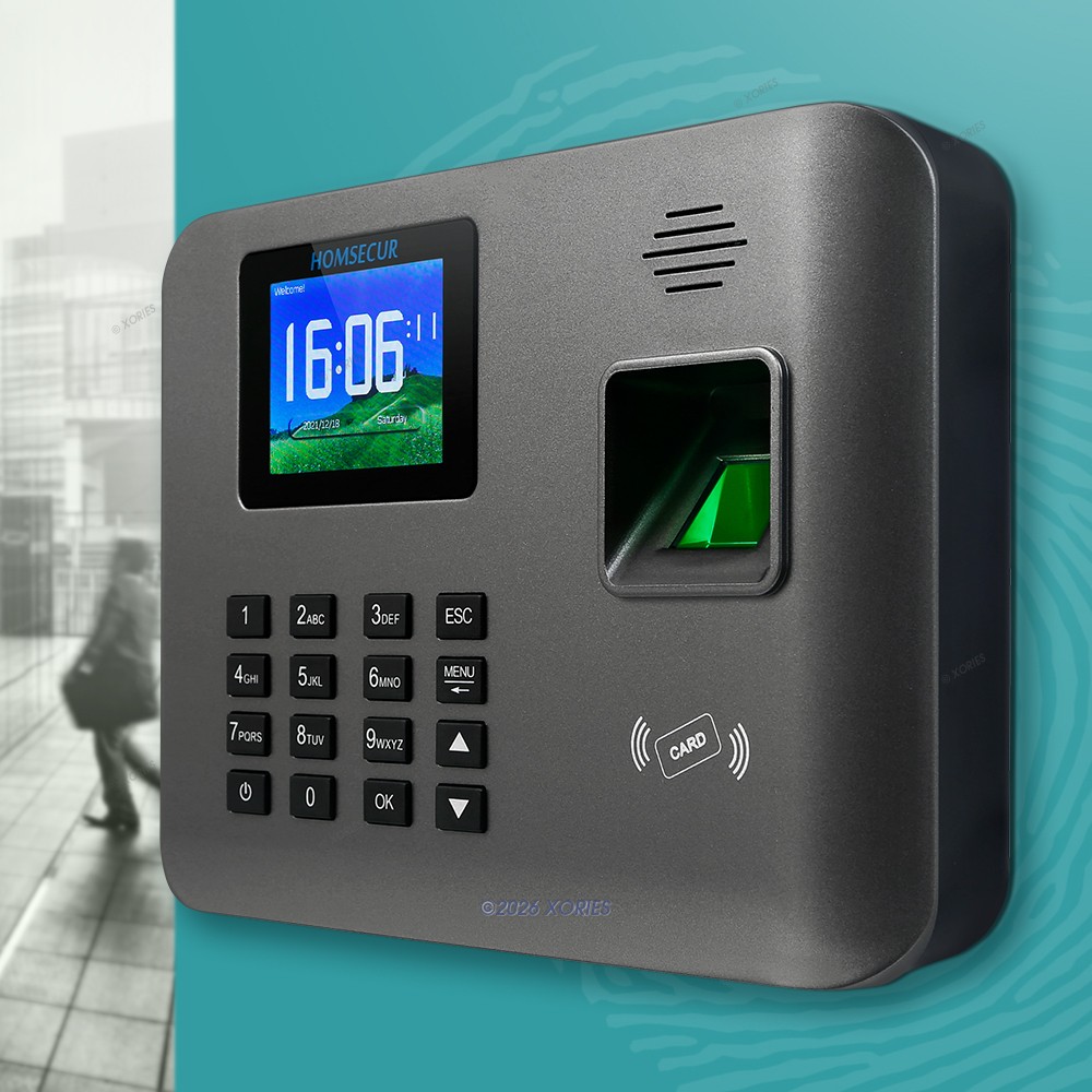 HOMSECUR Support Remote Access WiFi Time Clock And Access Control + RFID Reader