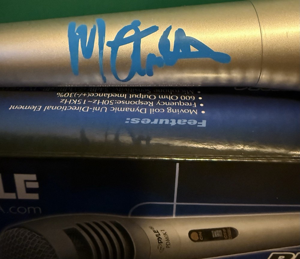 Mike Anthony Signed Pyle Microphone