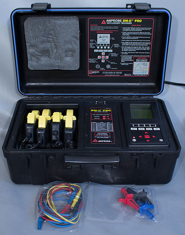 Amprobe DMII-Pro Data Logger Recorder Ammeter/Voltmeter Amp/Volt Power Meter