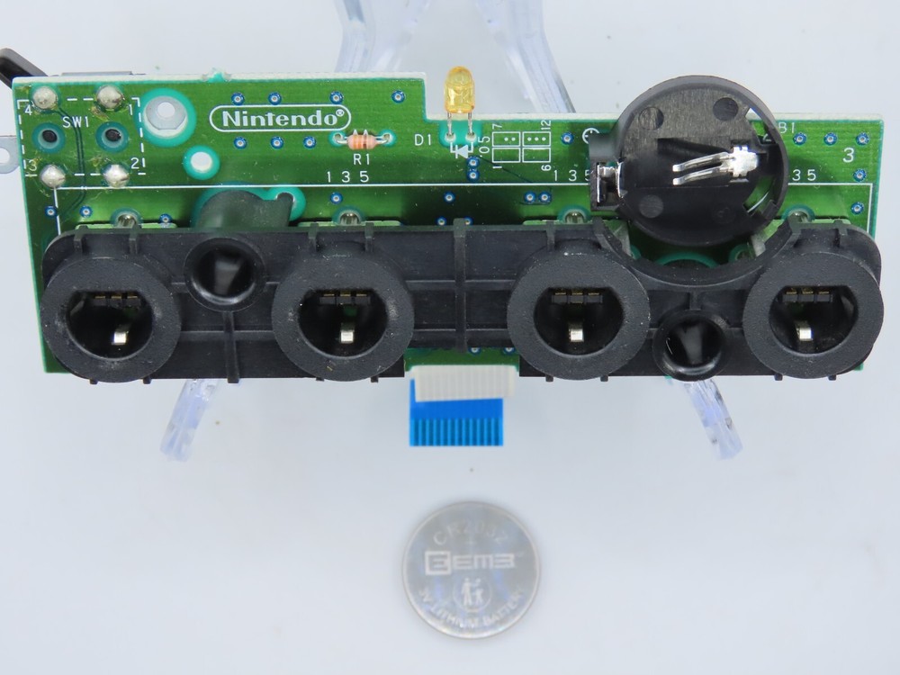 Nintendo GameCube controller port with battery holder