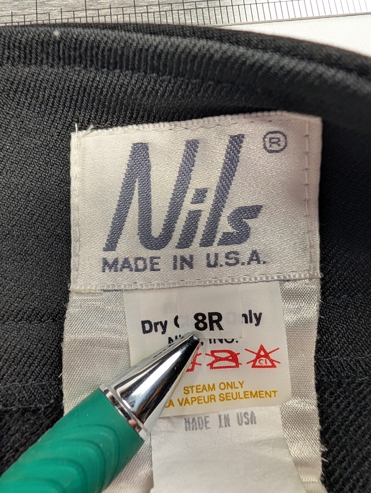 Vintage Nils Ski Pants Womens Size 8 Regular Black Schoeller Wool Blend Stirrup