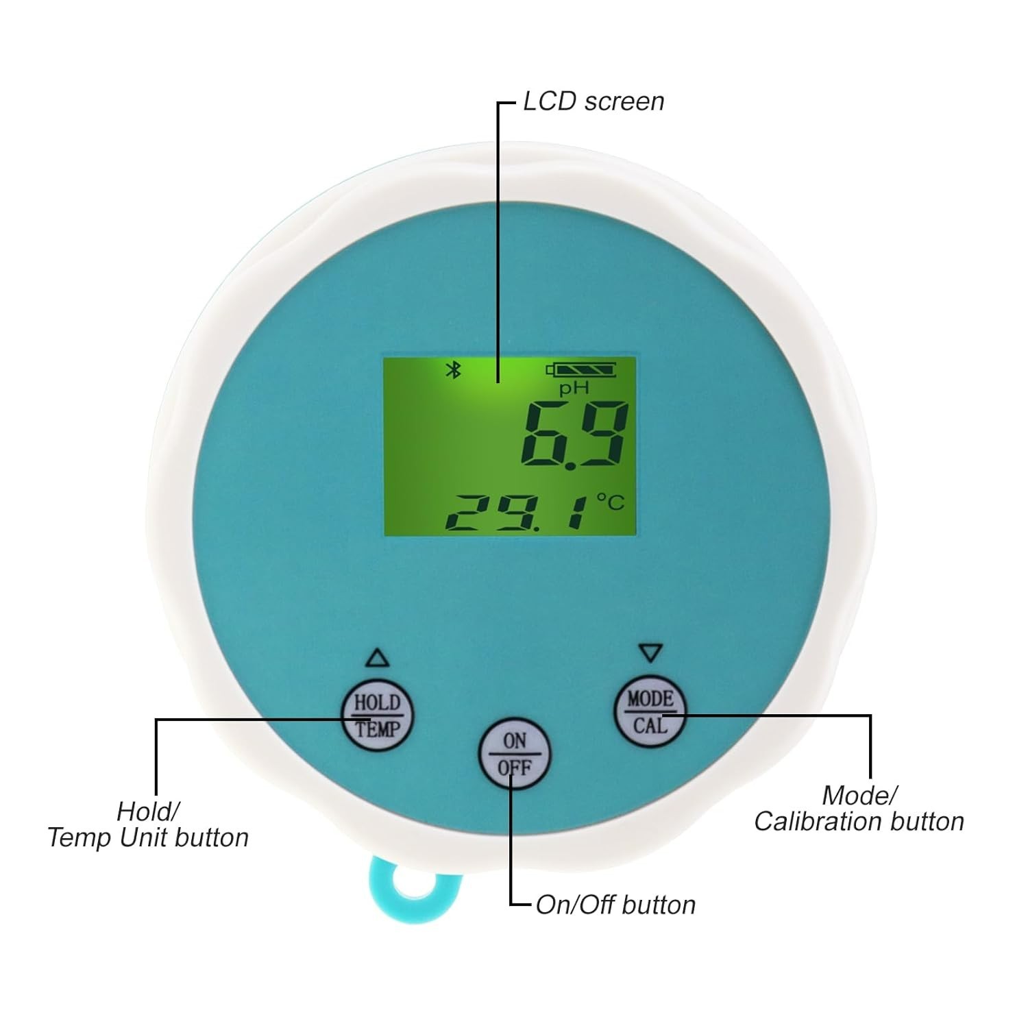 Floating Monitor - Bluetooth Smart Meter Tester for Pools PH/EC/TDS/ORP