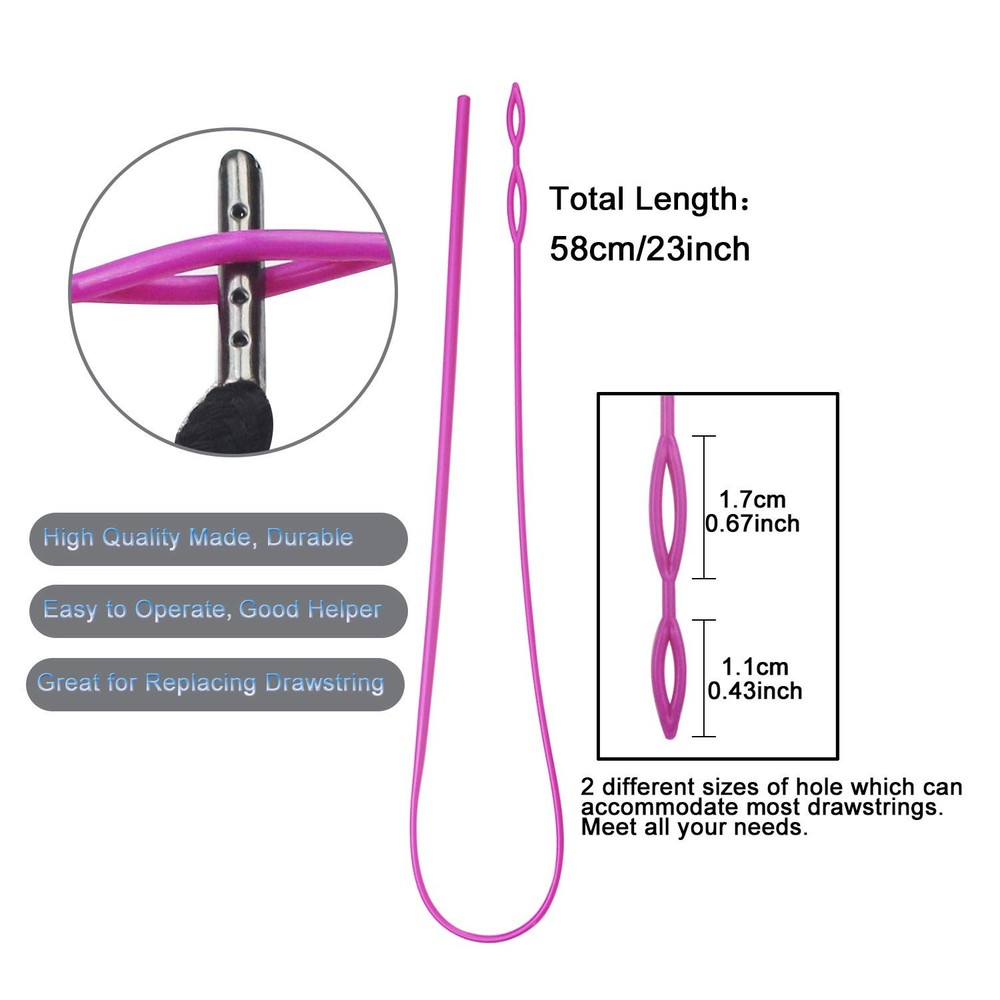 8 Pieces Drawstring Cords Replacement Drawstrings with Easy Threaders for Swe...