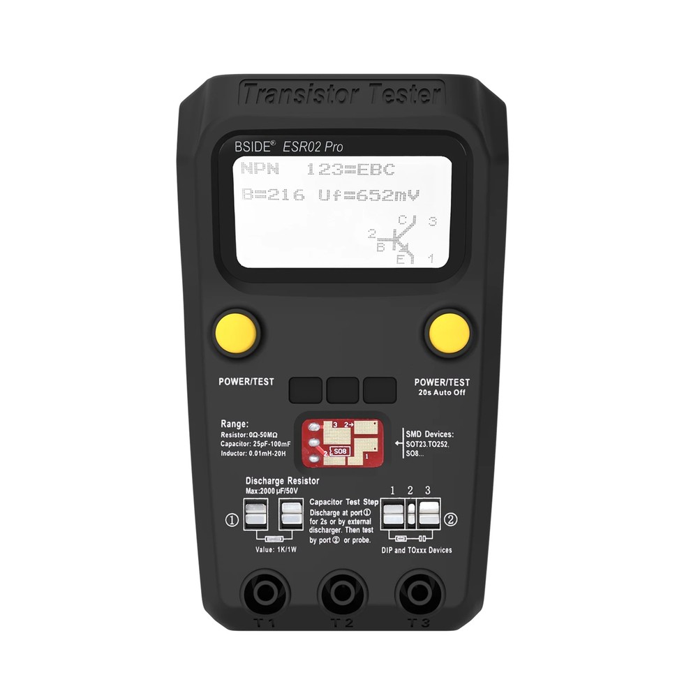 Transistor Tester Tester Diode Triode Resistor Capacitance Inductance Detector
