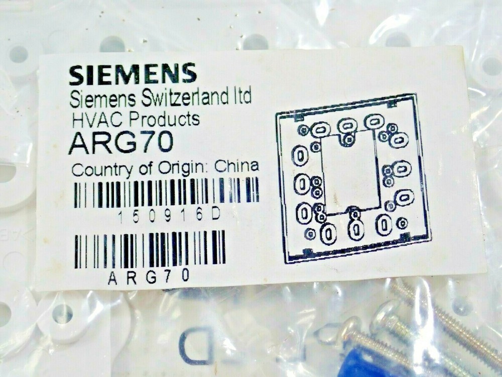 Siemens ARG70 Wall Plate with hardware