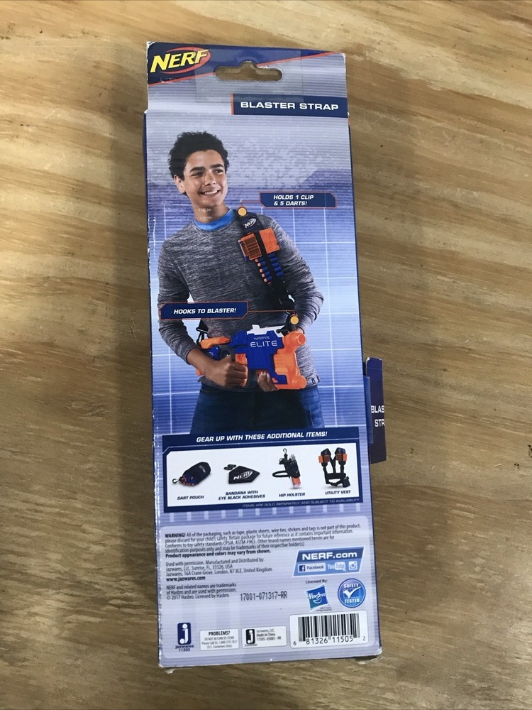 NERF Blaster Strap by Works with Most Blasters New In Package Hasbro 2017