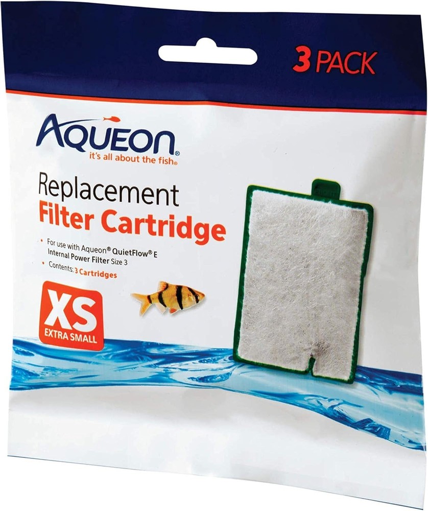 Aquarium Fish Tank Replacement Filter Cartridges Extra Small - 3 pack