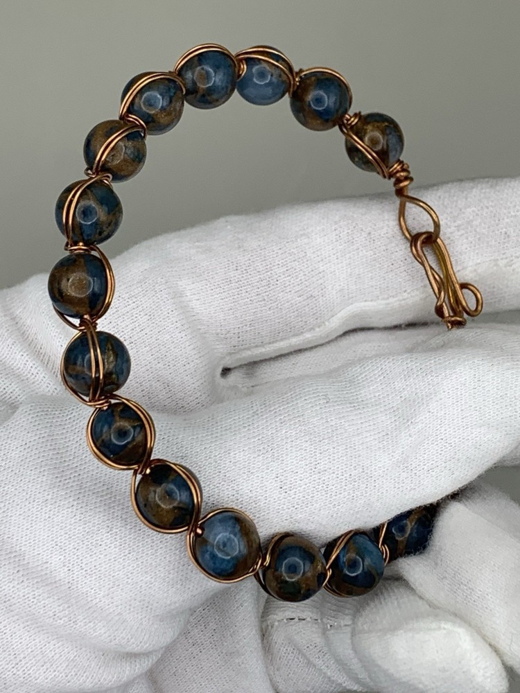 Handmade Wire Beaded Bracelets - Various Sizes