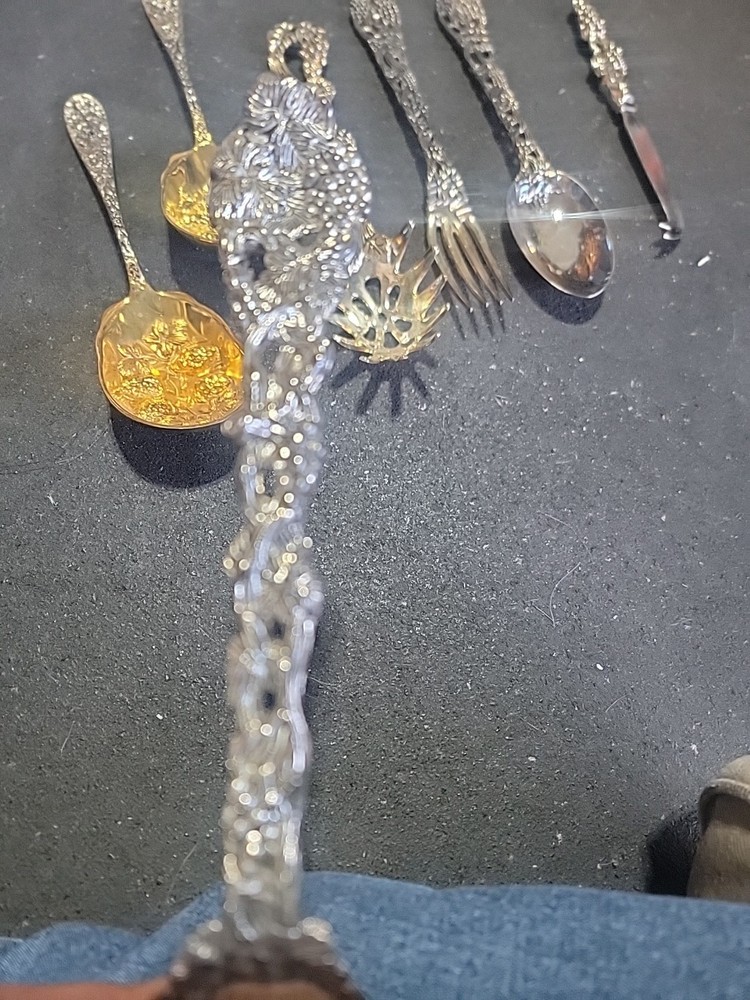 Godinger Silver Plated Grape Vine Flatware Lot