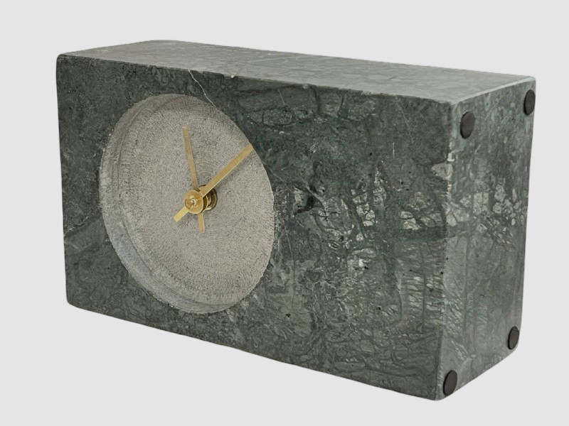 Global Views Green Marble Tower Clock