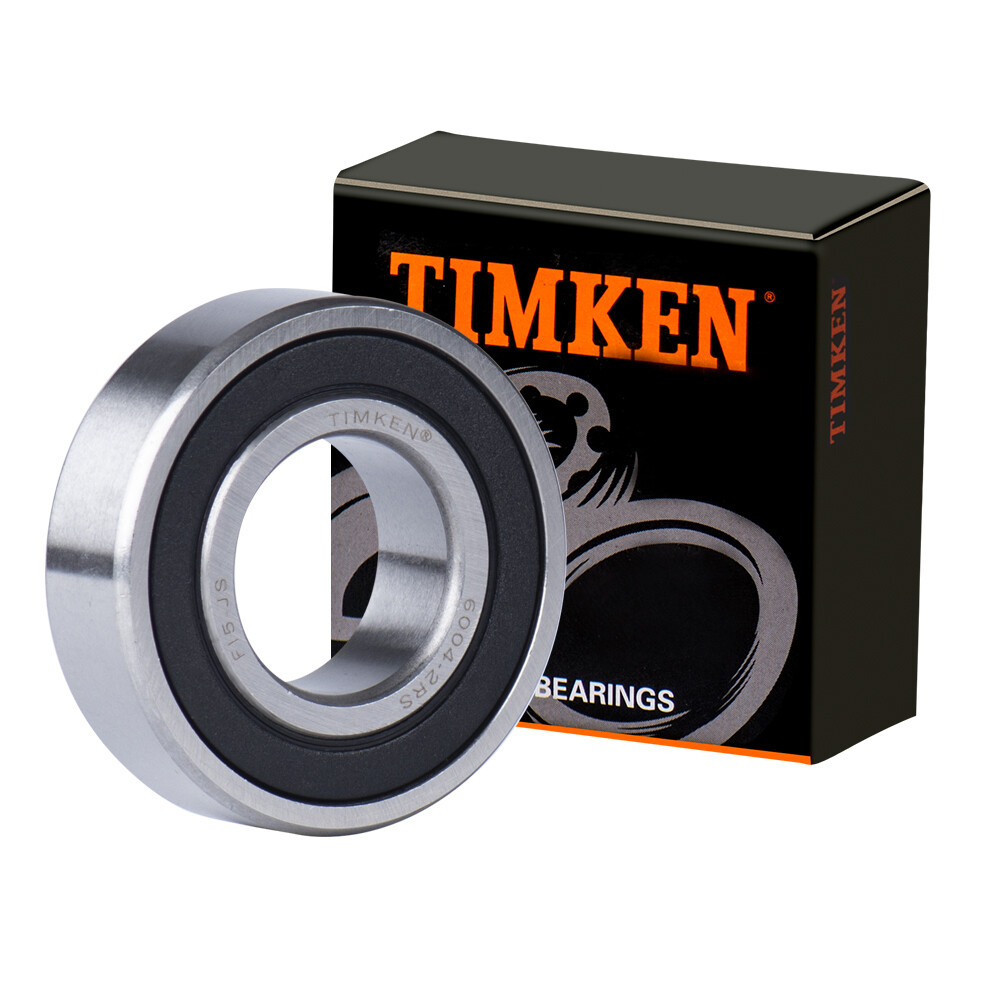 (2PACK) USA Brand TIMKEN 6004-2RS 20X42X12MM Double Rubber Seal Bearings