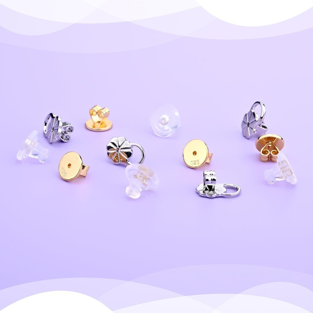 Earring Backs for Droopy Ears Heavy Earrings - Replacements Locking Ear Suppo...