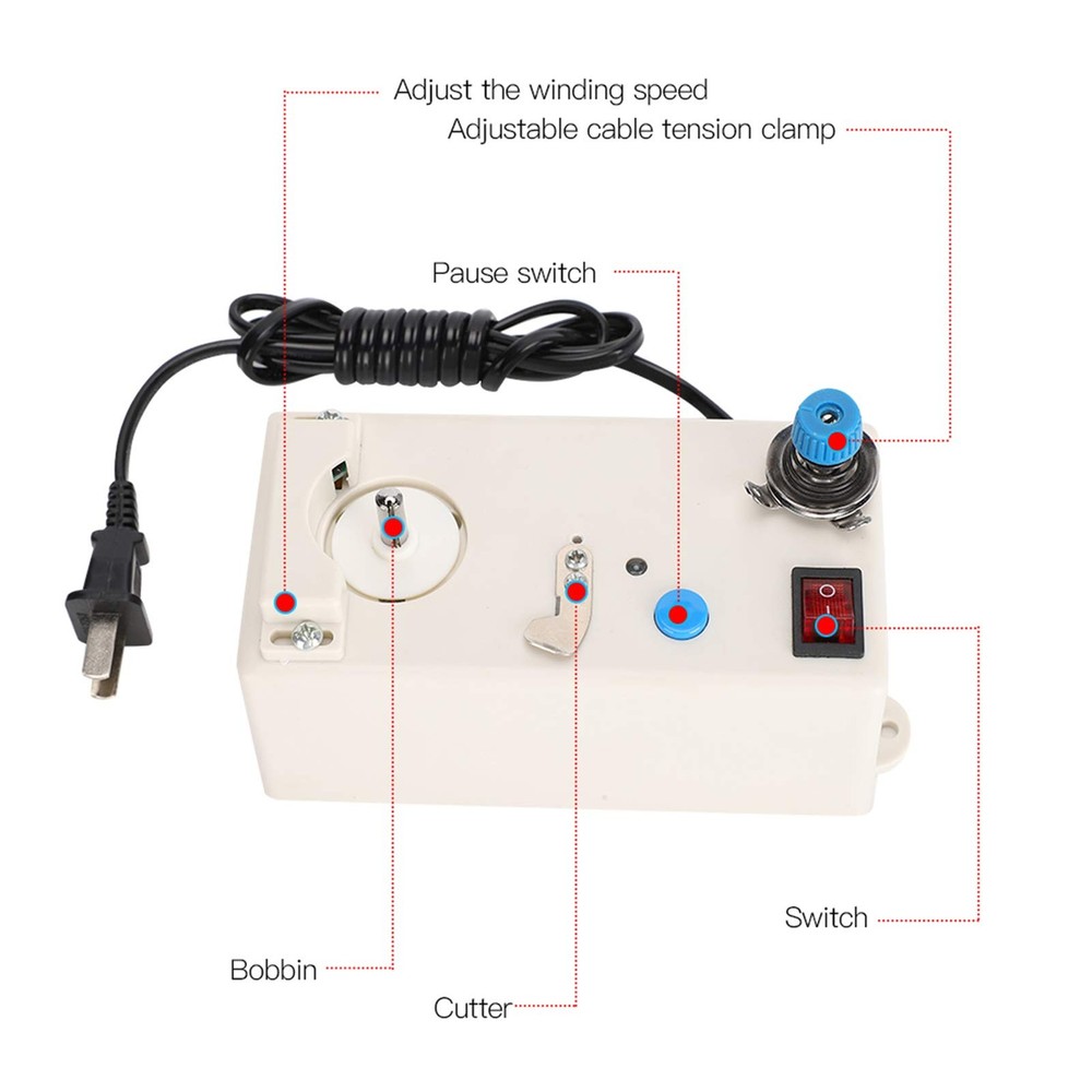 Automatic Bobbin Winder, Electrical Bobbin Winder, Automatic Thread Sewing Ma...