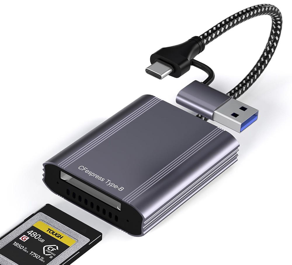 CFexpress Type B Card Reader USB 3.2 Gen 2 10Gbps Adapter USB C USB A