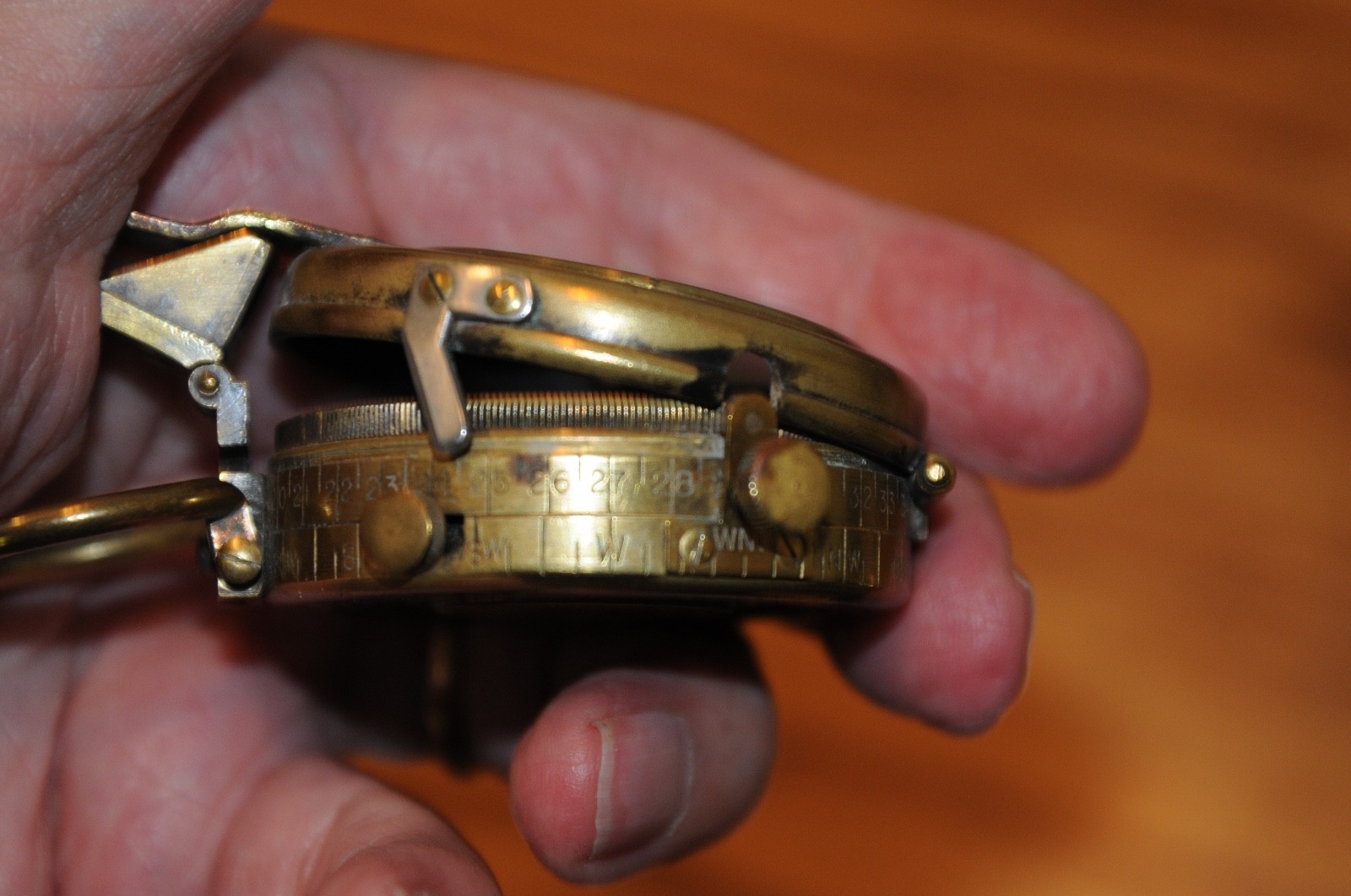 US Army Engineer Corps Cruchon Emons Berne Brass Pocket Compass WWI 1918 - 58259