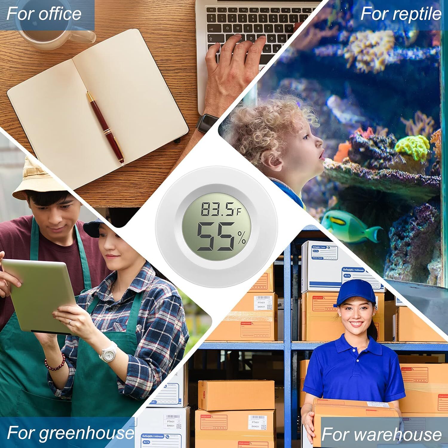 5/10/15/20 Pcs Mini Hygrometer Thermometer Digital Humidity Temperature Gauge