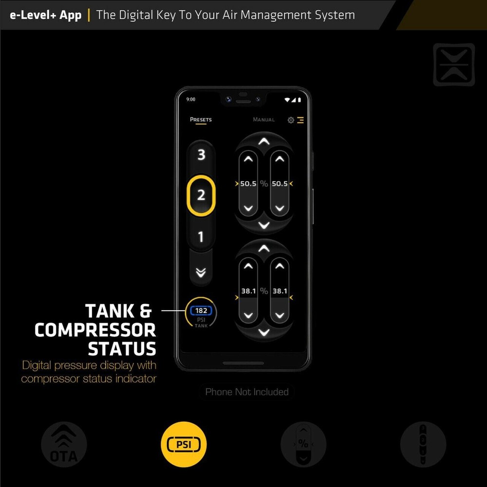 AccuAir E-Level+ Air Suspension VU4 E+ Connect Wireless Height Controller System