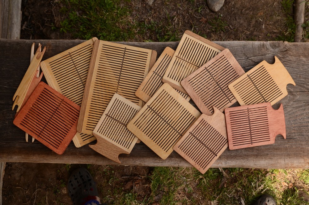 Rigid Heddle Weaving Loom with shuttle / Backstrap loom / Viking craft