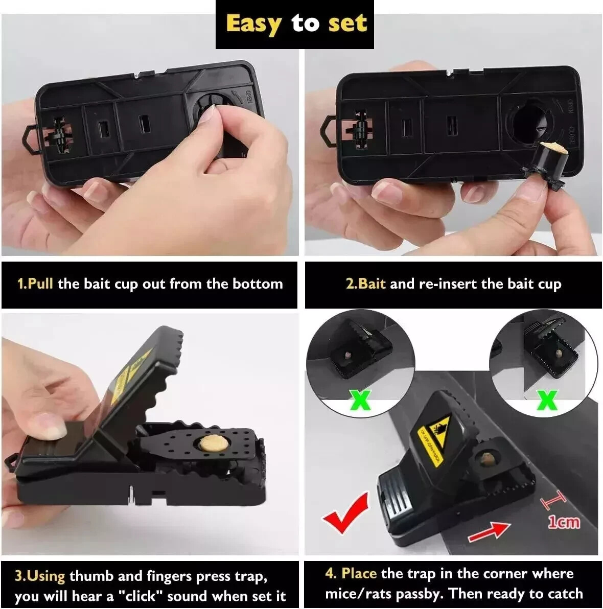 Mouse Trap Best Mouse Traps That Work Sanitary Safe Mouse Catcher for Family