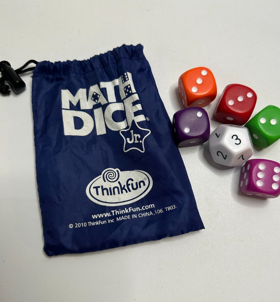Quickstudy Guides Common Core Math 5th grade& 8th grade&thinkfun math dice
