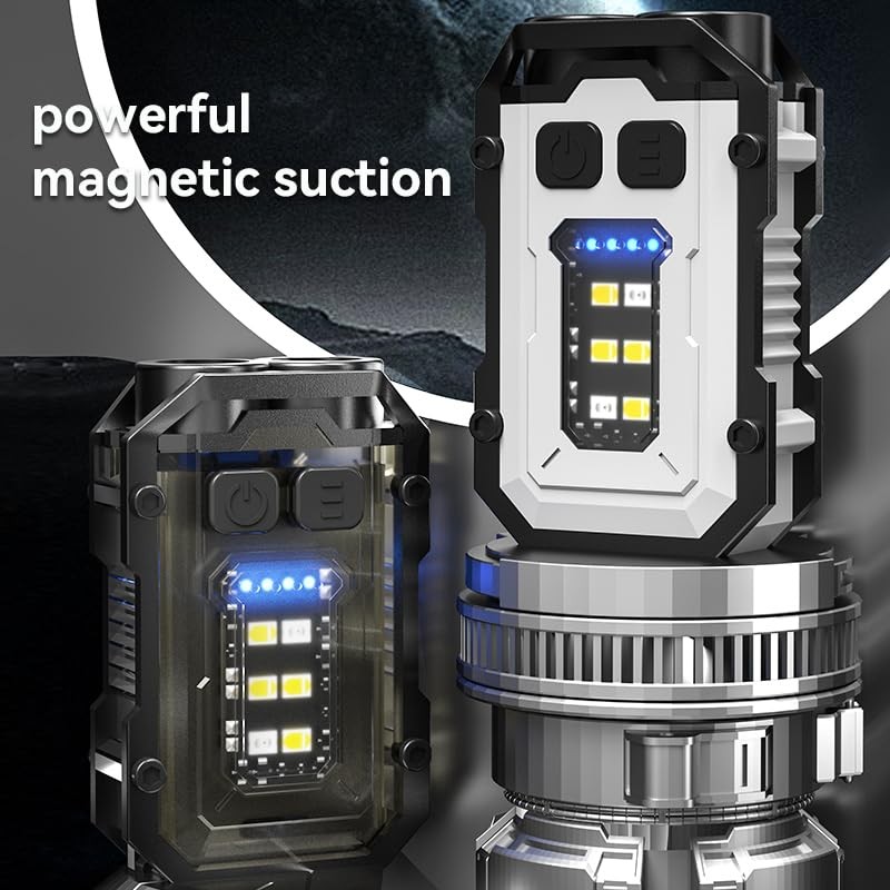 WARSUN Mini LED Flashlight Rechargeable Keychain White