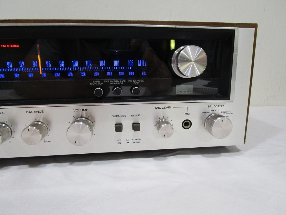 Nice Sansui 6060 Stereo Receiver w/ LED Upgraded Lamps ------------------- Cool!