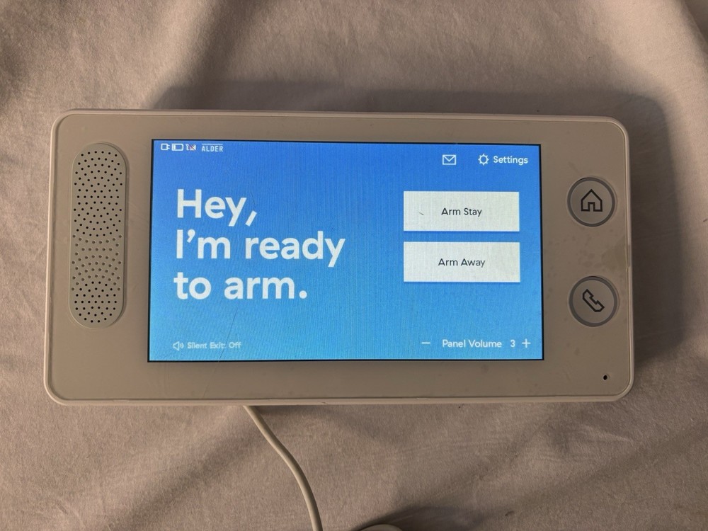 Cove EG91-VX Wired Touchscreen Panel Security System with Power Adaptor