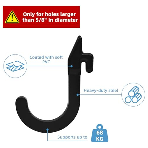 8PSC Squat Rack Accessories Hook Holder,Power Rack Attachments Hooks,DIY