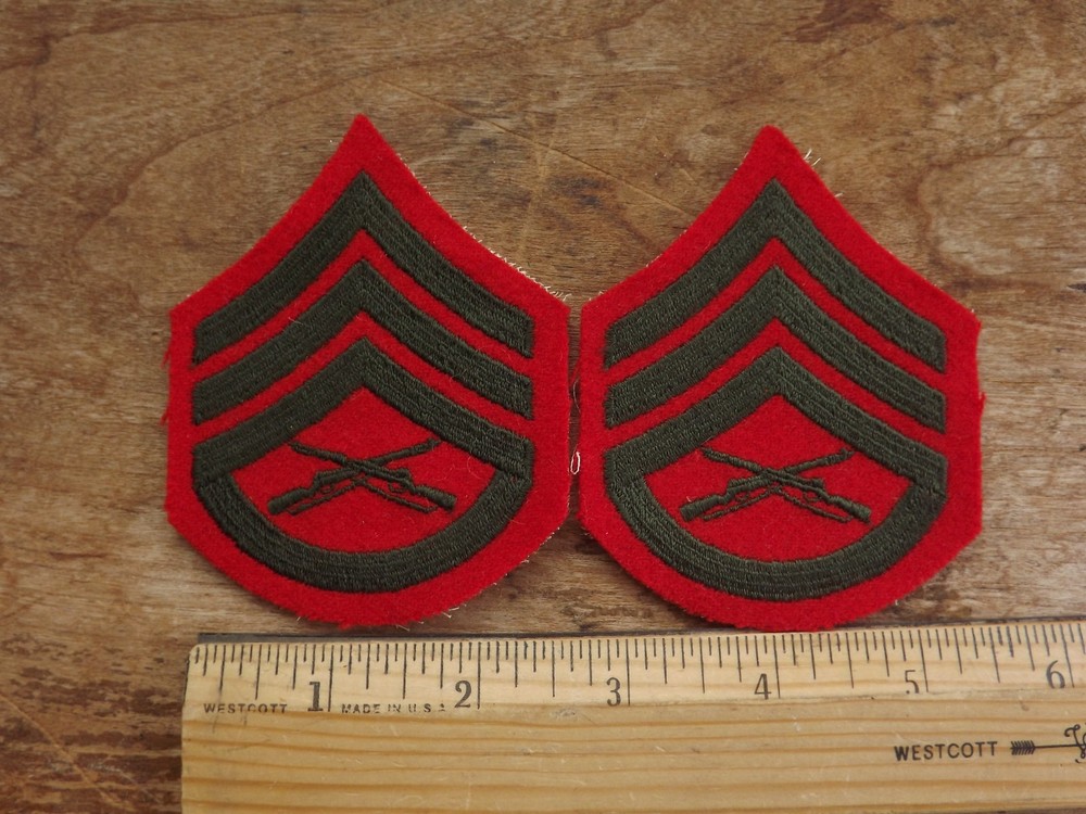 Pair, USMC Female Staff Sergeant Chevrons - INV# C1619