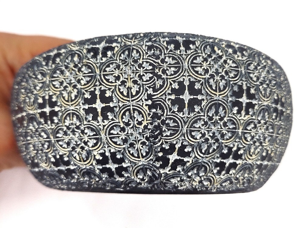 New Amazon Echo Dot Decorative Holder Stand Accessory Exhart Black Gray Pattern