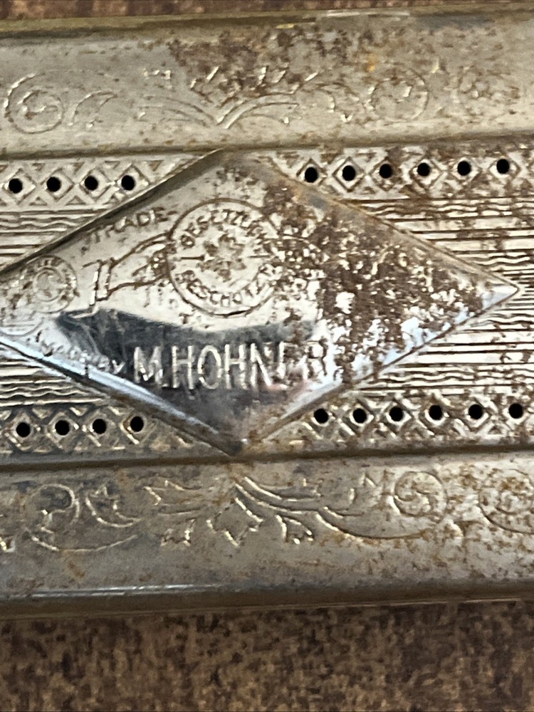 Vintage 7” hohner harmonica hammered reeds