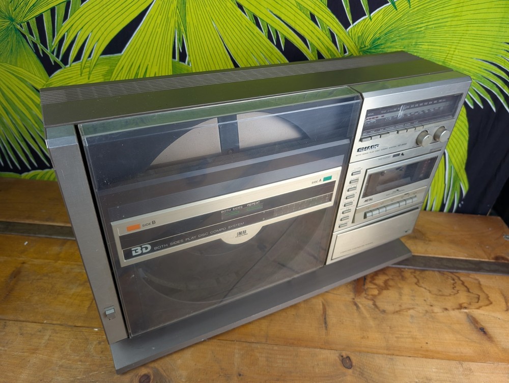 Sharp VZ-3000 Compo System Vintage Retro 1980s Turntable