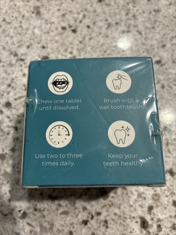 astra glow 8% hydroxyapatite toothpaste tablets new Sealed