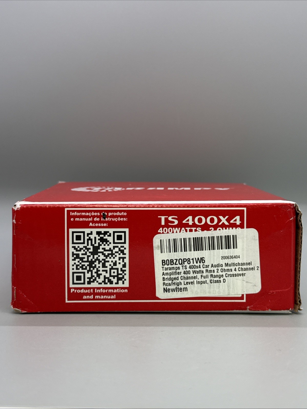 {A14} Taramps TS 400x4 Amplifier 4 Channels 2 Ohm 400W RMS BRAND NEW SEALED